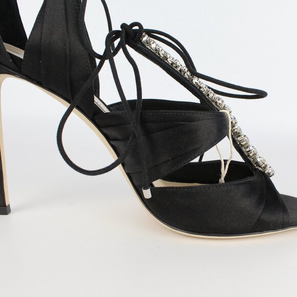 NEW JIMMY CHOO Kenny 100 Crystal Sandals - Picture 13 of 16